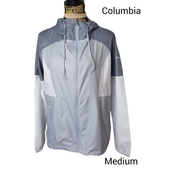 Women's Lightweight Hooded Jacket M Columbia Side Hill Windbreaker M NWOT - Picture 1 of 8